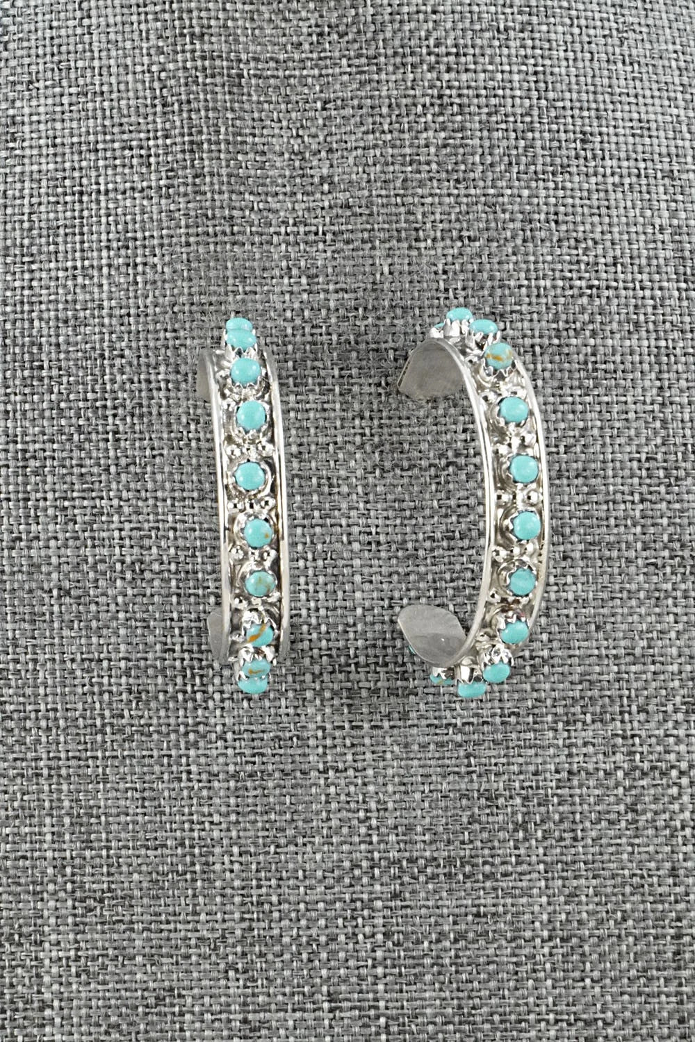 Turquoise & Sterling Silver Earrings - Joanne Cheama