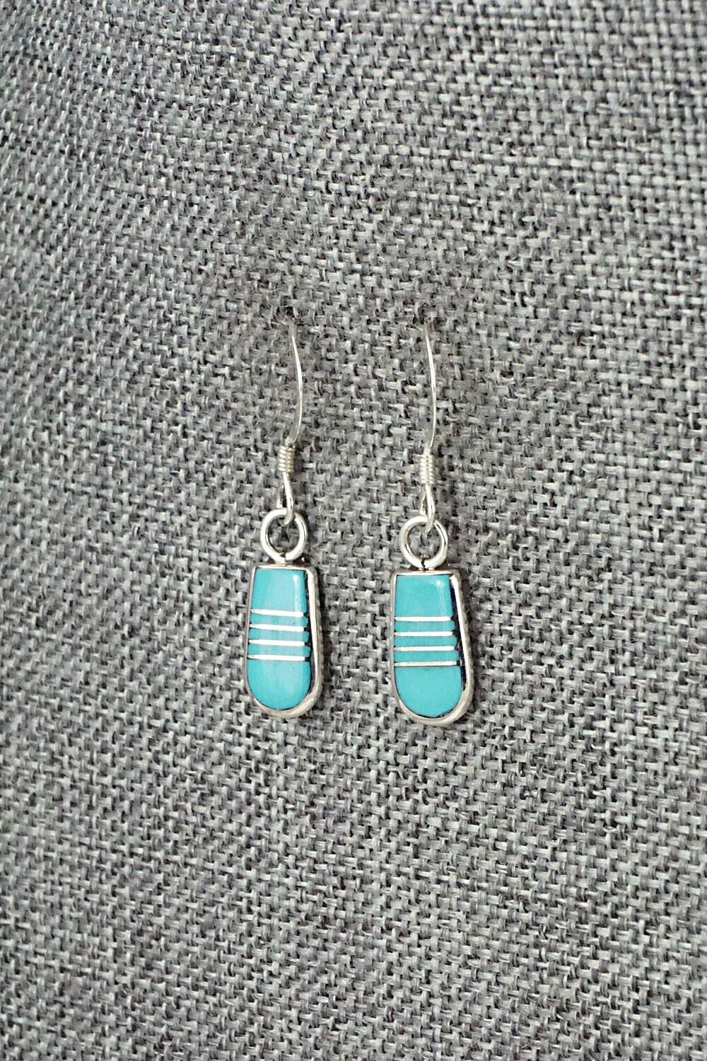 Turquoise & Sterling Silver Earrings - Valintino Laate