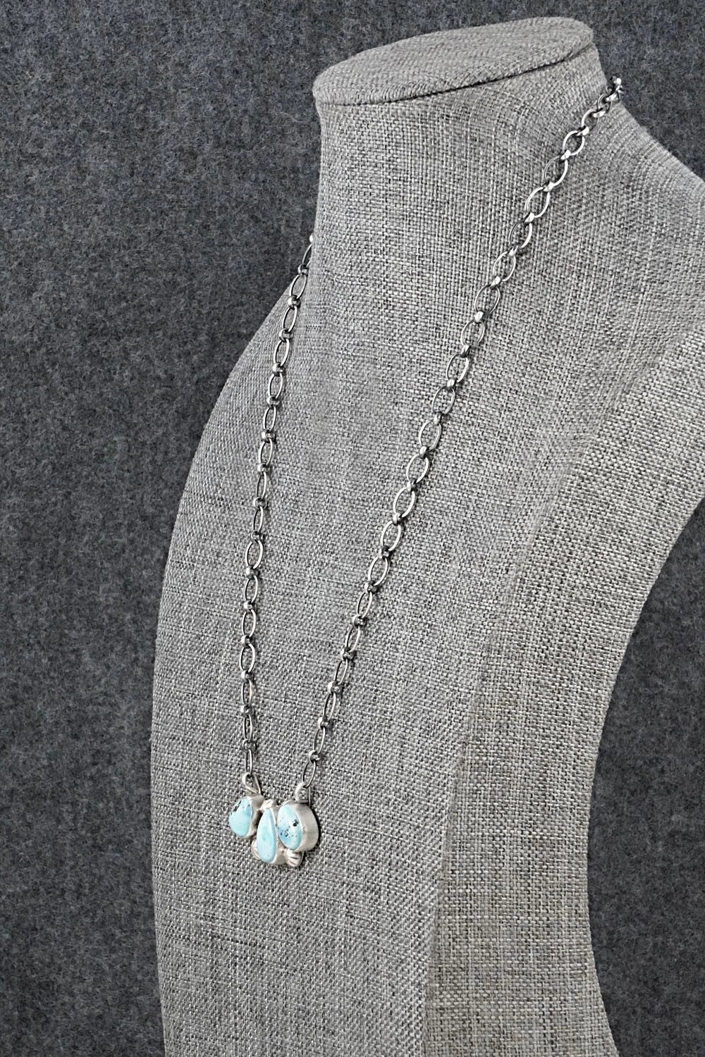 Turquoise & Sterling Silver Necklace - Kathleen Livingston