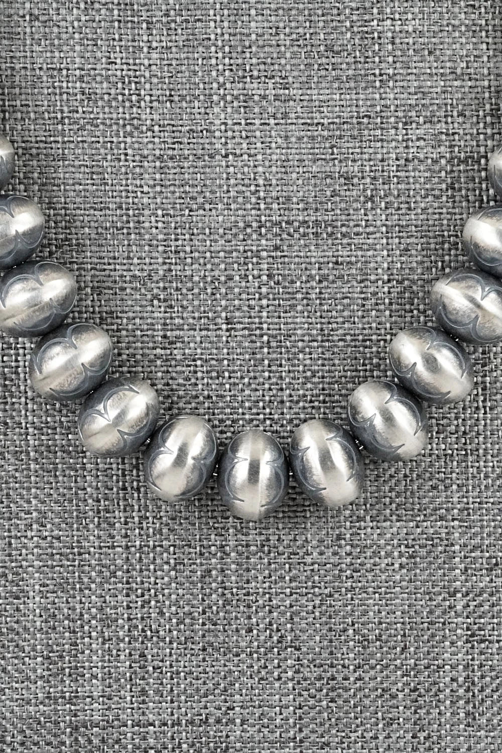 Sterling Silver Navajo Pearl Necklace 18" - Bryannen Halwood