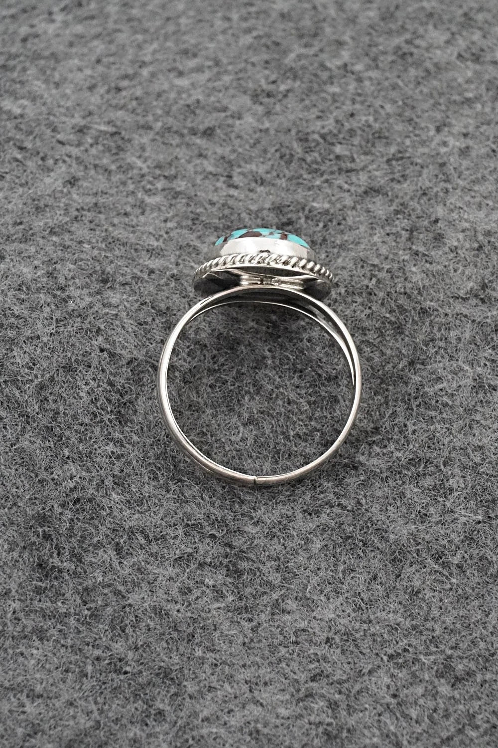 Turquoise & Sterling Silver Ring - Eugene Gruber - Size 9