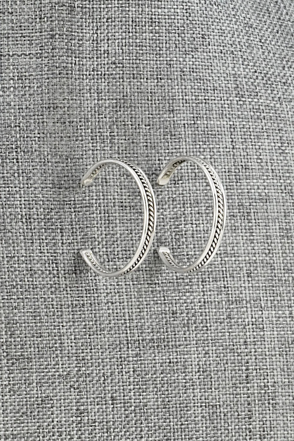 Sterling Silver Hoop Earrings - Elaine Tahe