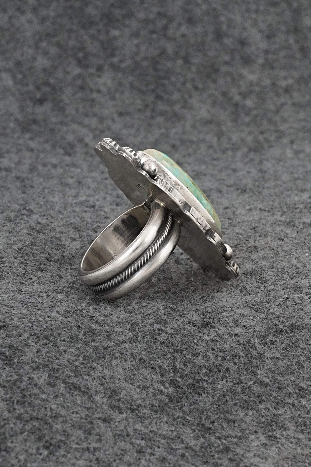 Turquoise & Sterling Silver Ring - Michael Calladitto - Size 7