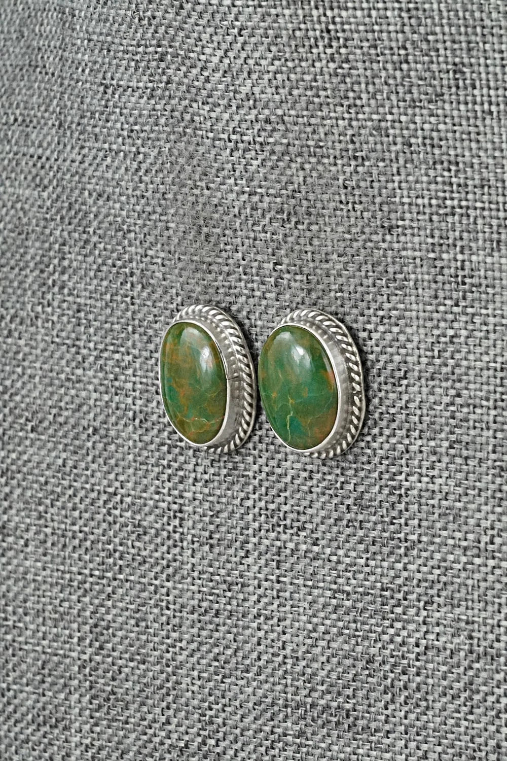 Turquoise & Sterling Silver Earrings - Rosemary Saunders