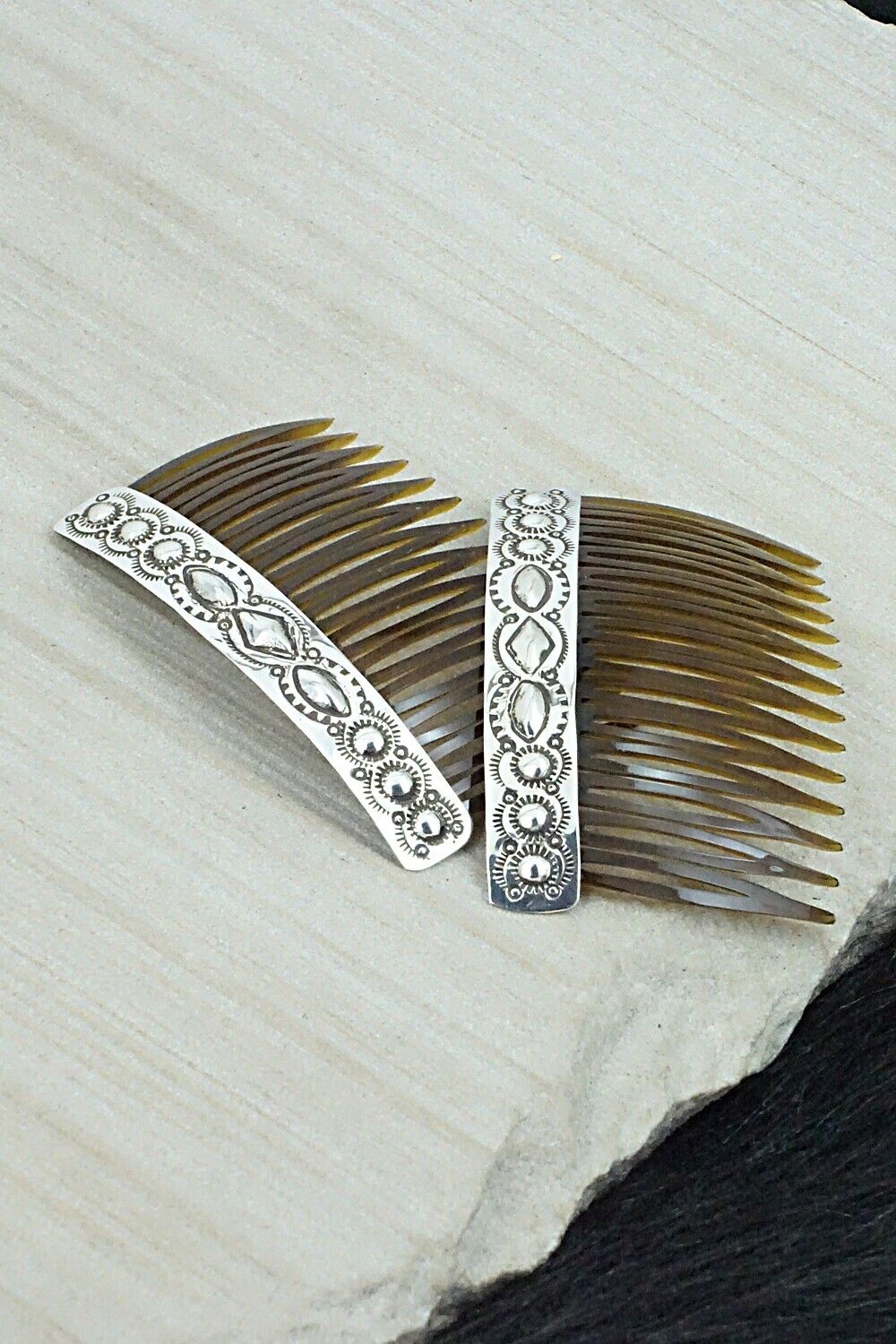 Sterling Silver Hair Combs - Jennie Blackgoat