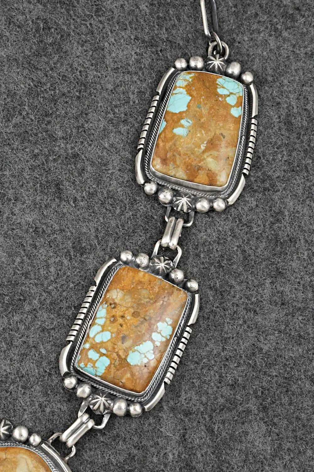 Turquoise & Sterling Silver Necklace and Earrings Set - Bob Becenti