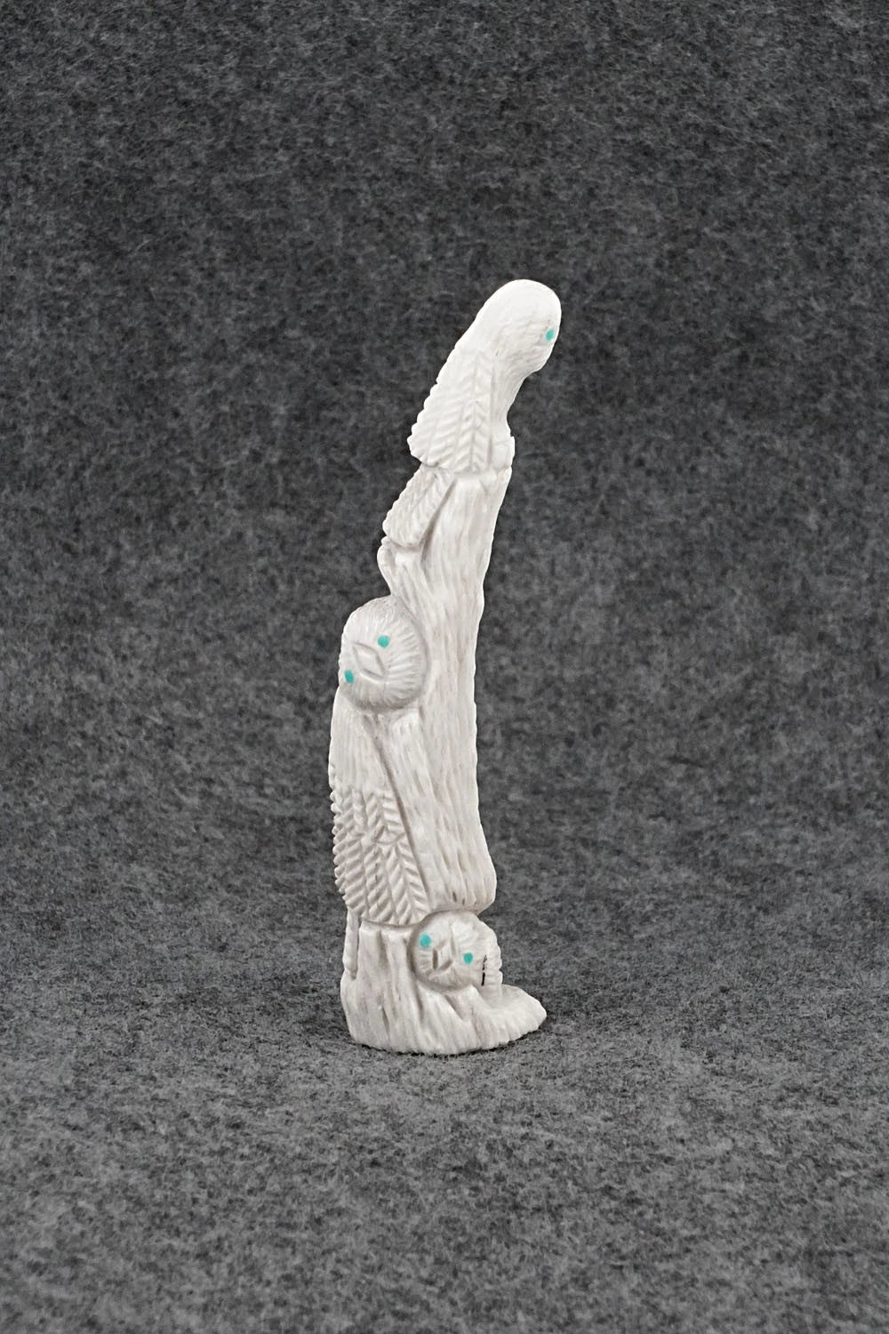 Owls Zuni Fetish Carving - Destry Siutza