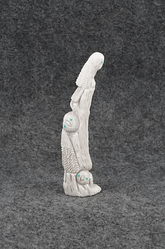 Owls Zuni Fetish Carving - Destry Siutza