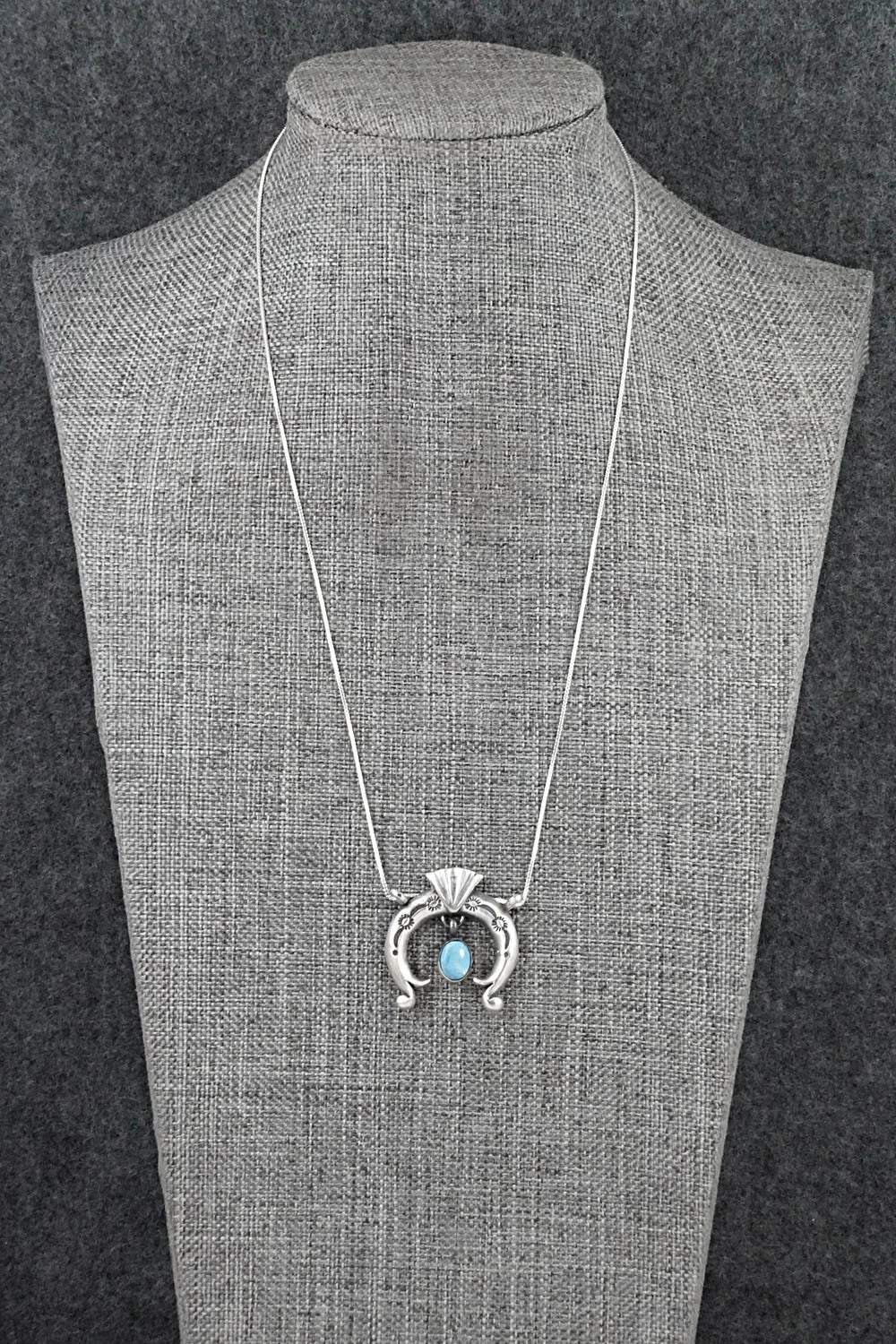 Turquoise & Sterling Silver Necklace - Gary Shorty