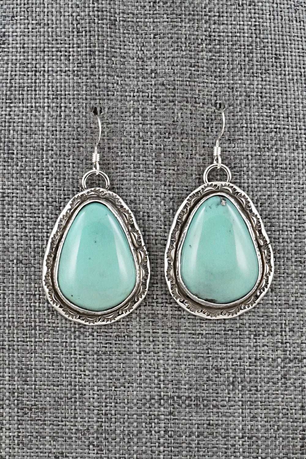 Turquoise & Sterling Silver Earrings - Danny Henio
