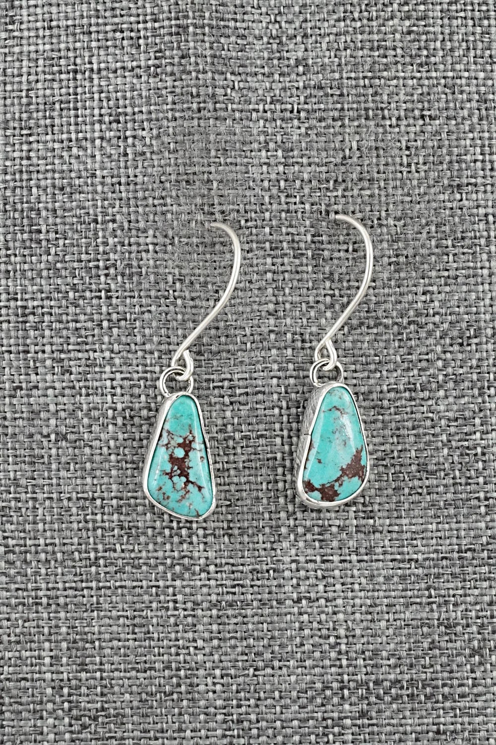 Turquoise & Sterling Silver Earrings - Eugene Gruber