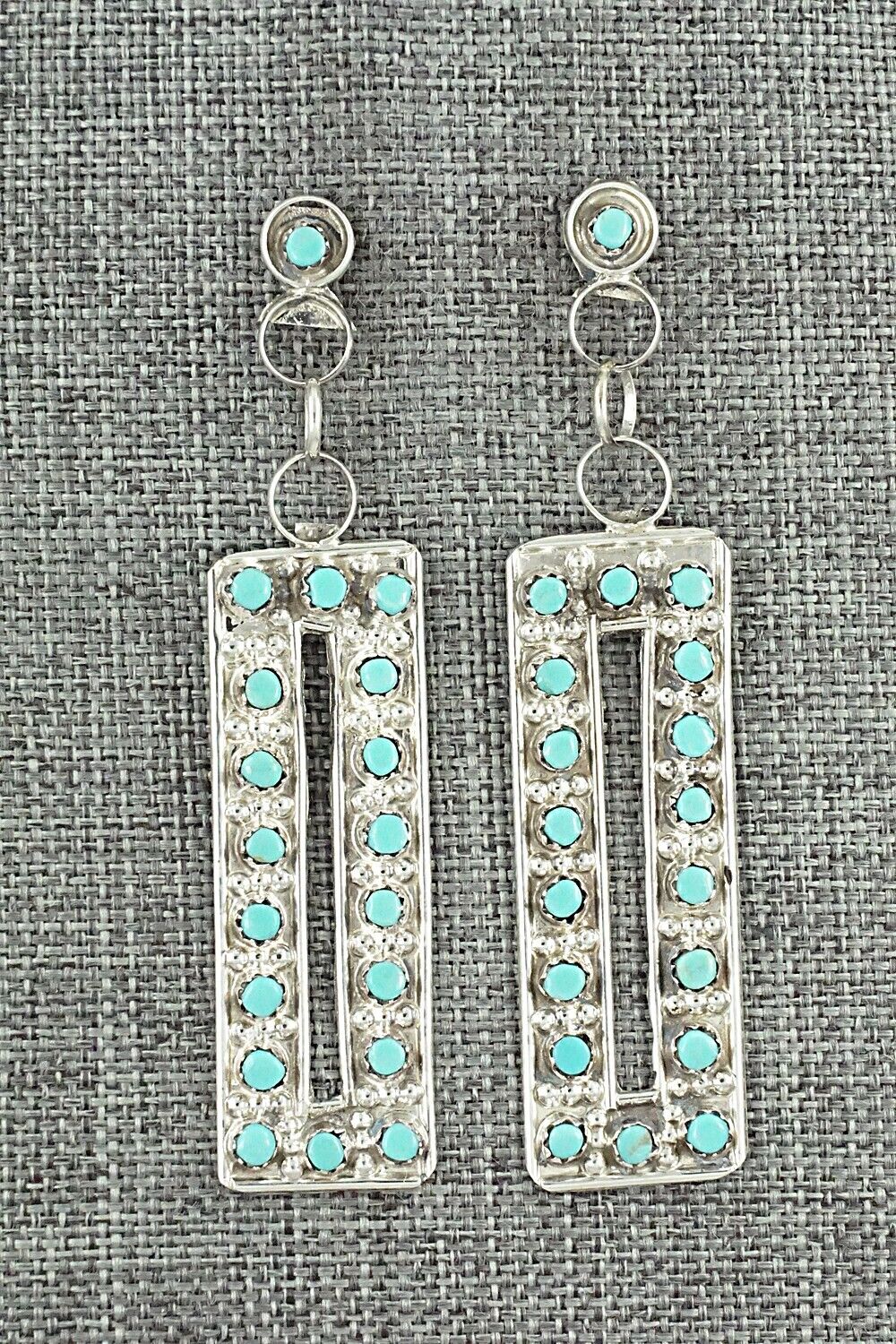 Turquoise & Sterling Silver Earrings - Joanne Cheama