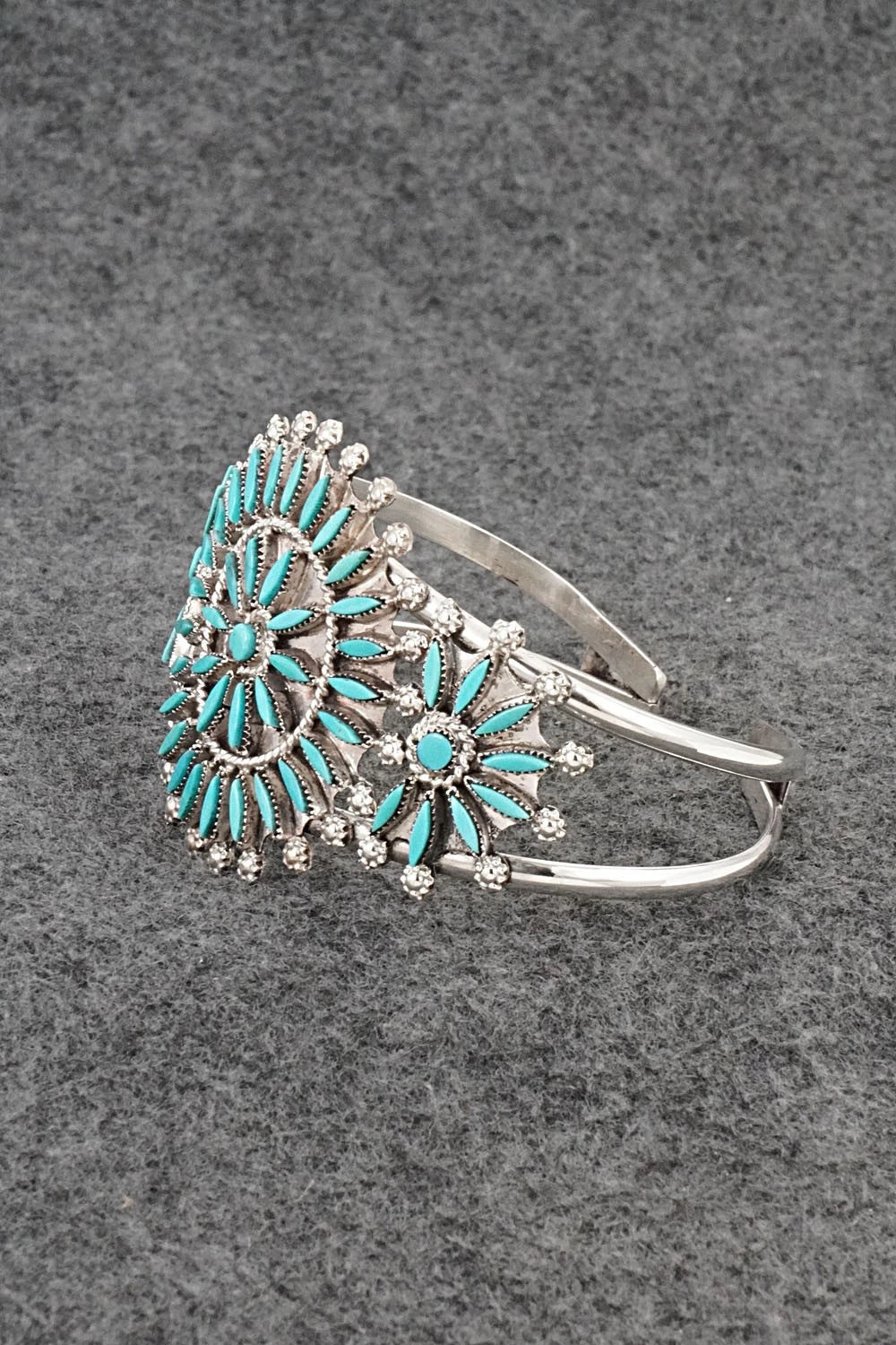 Turquoise & Sterling Silver Bracelet - Merlinda Chavez