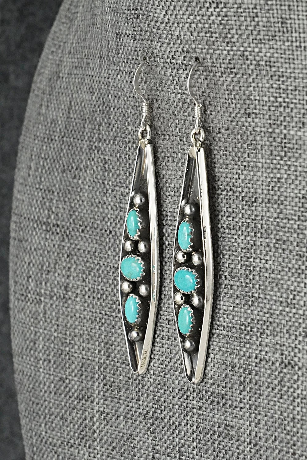 Turquoise & Sterling Silver Earrings - Paul Largo