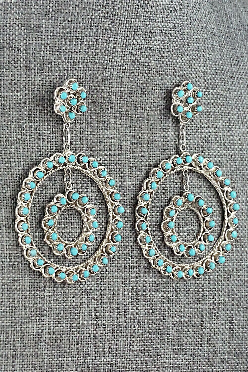 Turquoise & Sterling Silver Earrings - Waylon Johnson