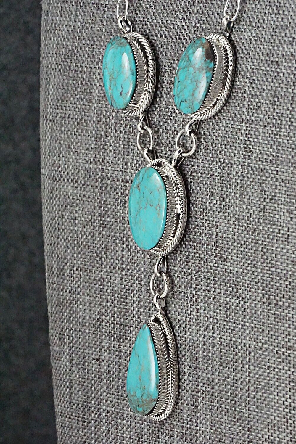 Turquoise & Sterling Silver Necklace - Sheena Jack