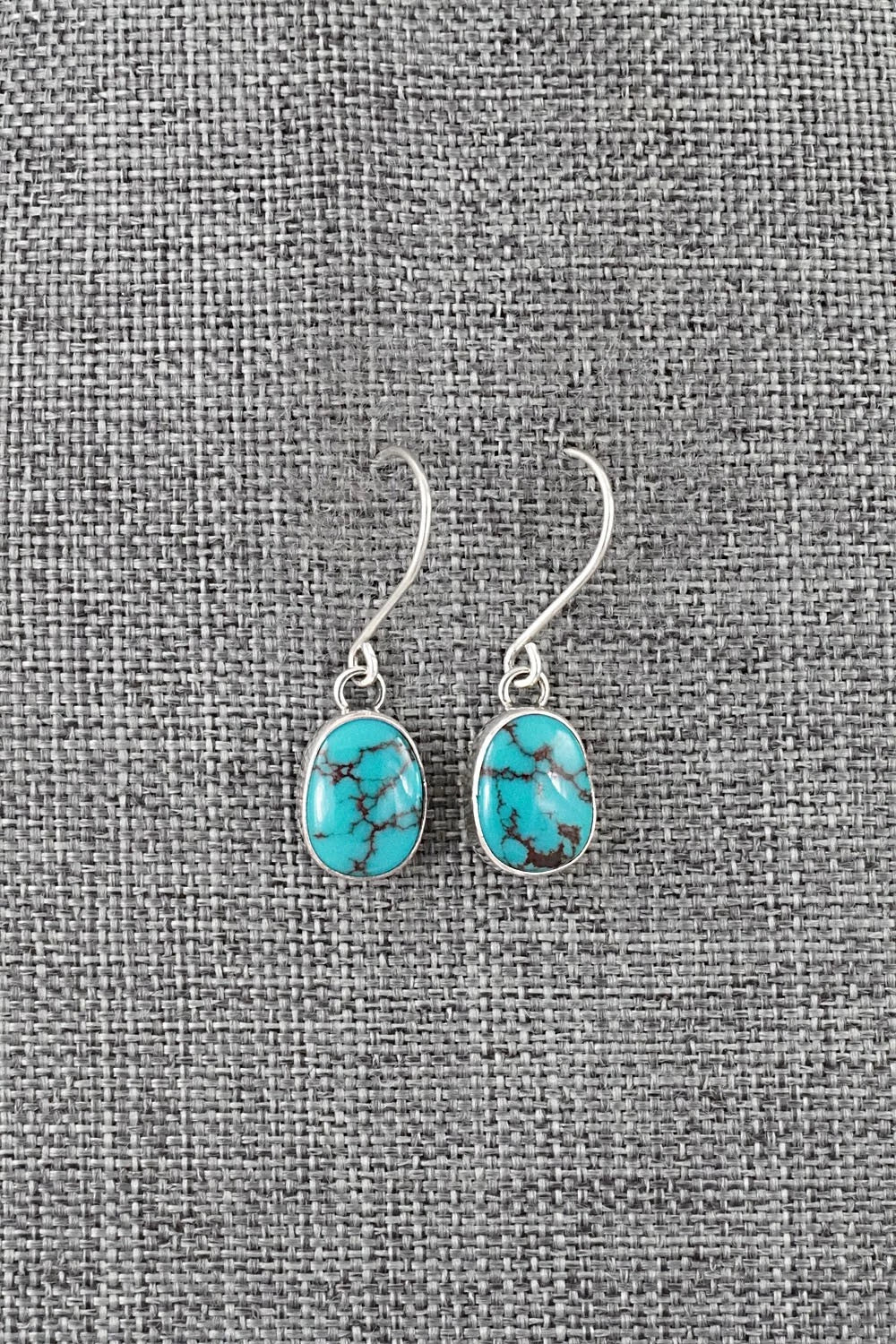 Turquoise & Sterling Silver Earrings - Eugene Gruber