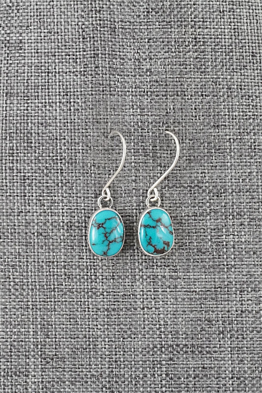 Turquoise & Sterling Silver Earrings - Eugene Gruber