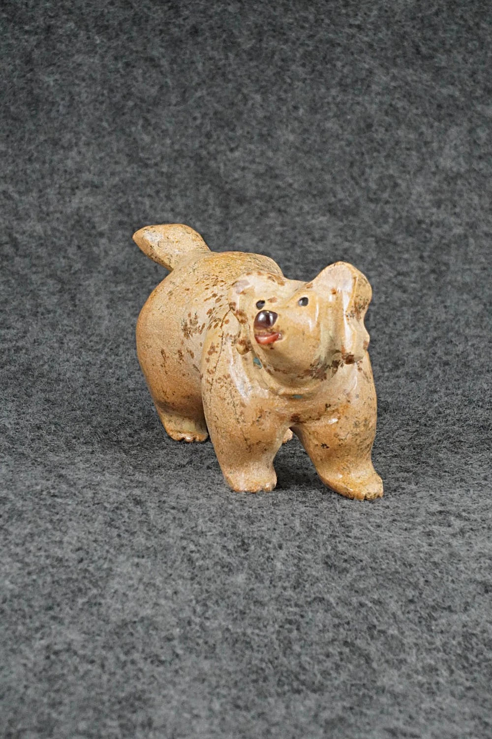 Dog Zuni Fetish Carving - Freddie Leekya