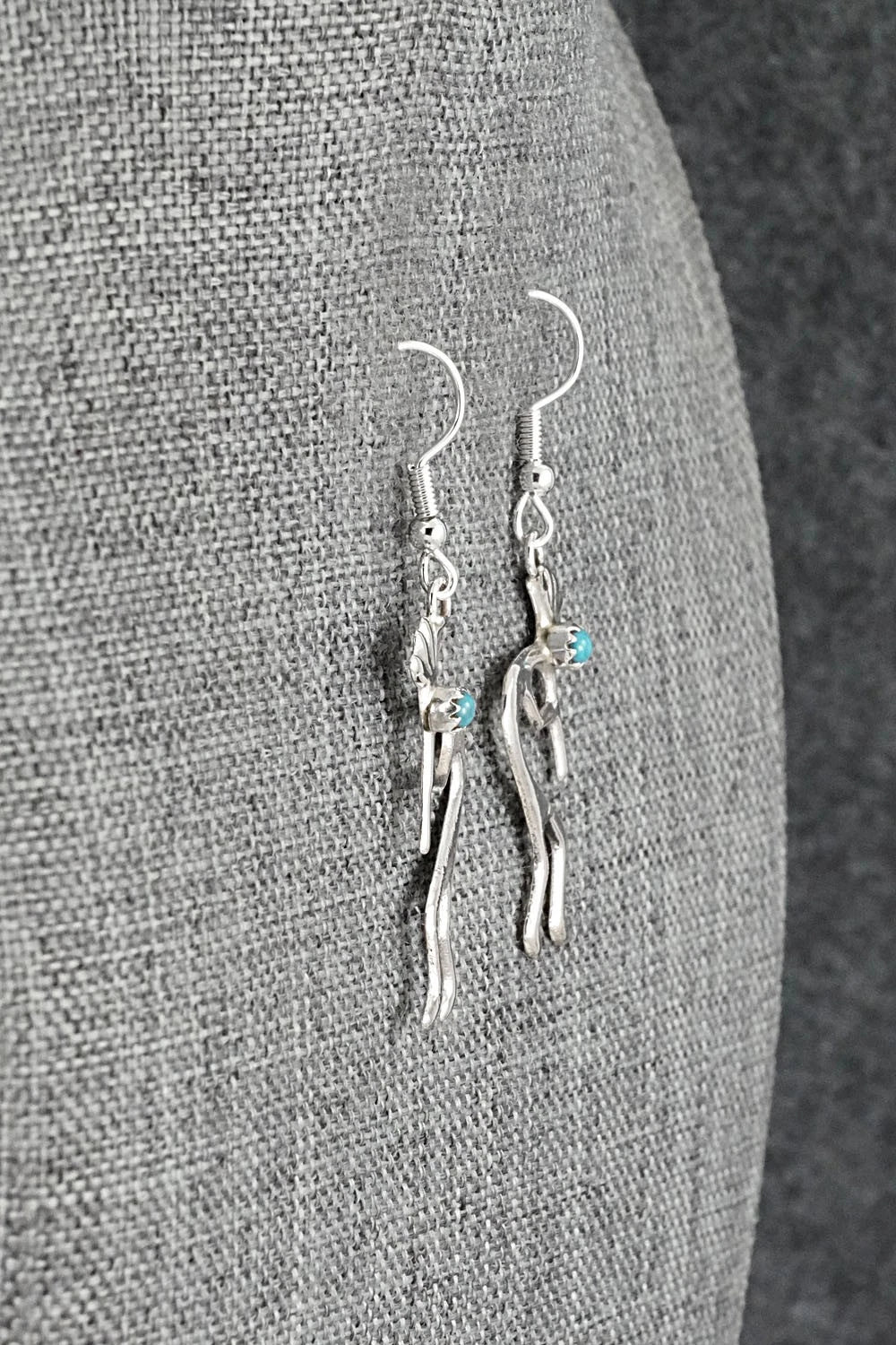 Turquoise and Sterling Silver Earrings - Lorraine Chee