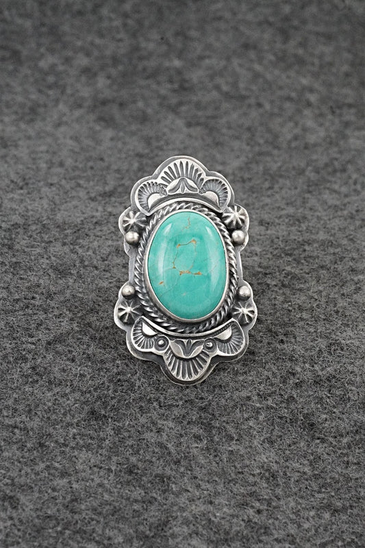 Turquoise & Sterling Silver Ring - Randy Boyd - Size 6