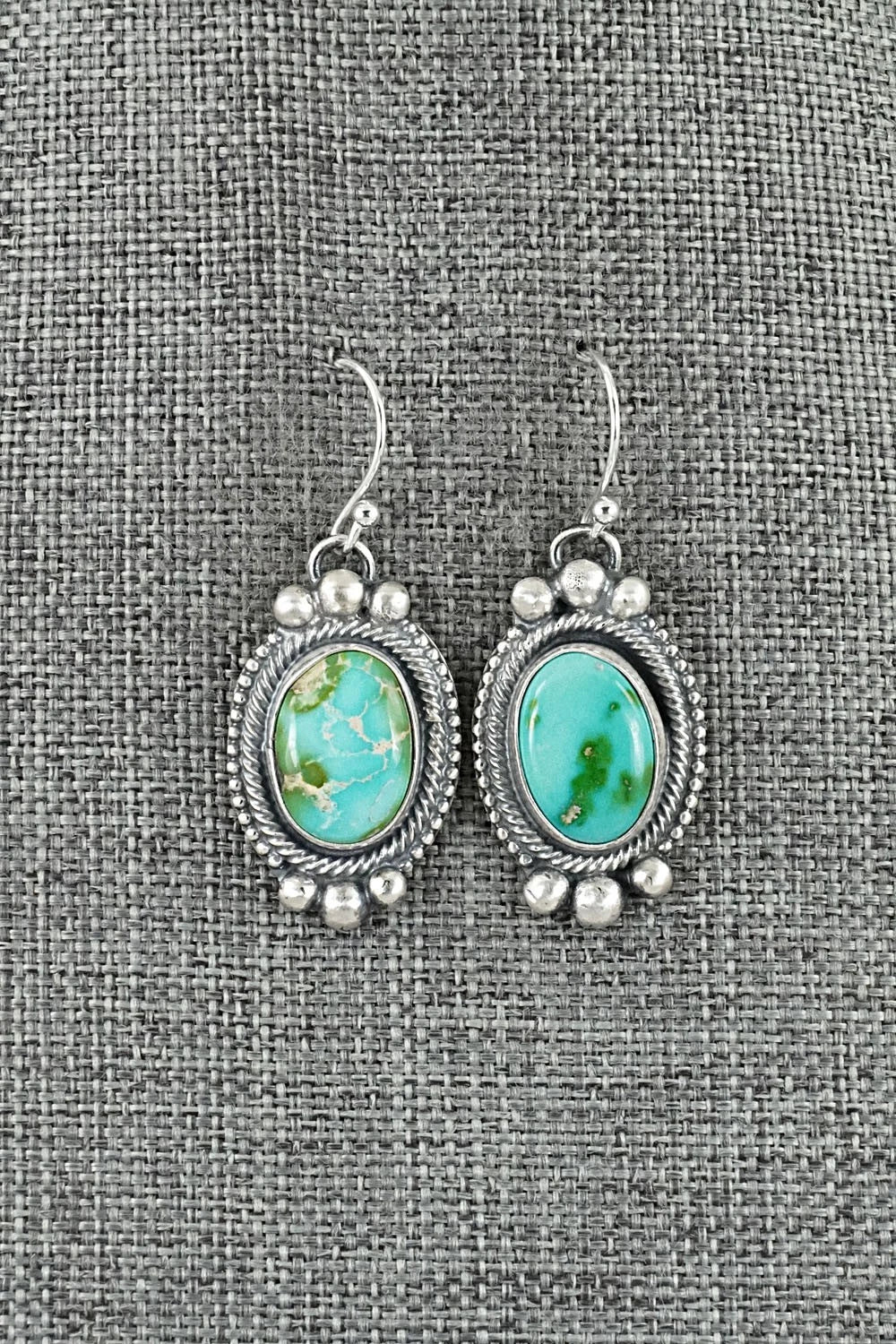 Turquoise & Sterling Silver Squash Blossom Set - Bobby Johnson