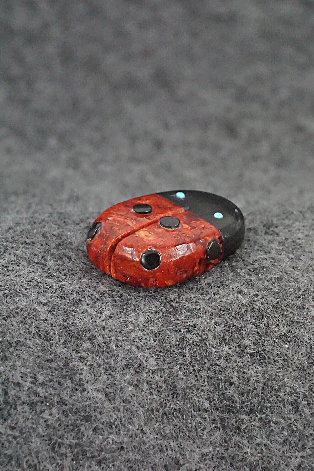 Ladybug Zuni Fetish Carving - Reynold Lunasee