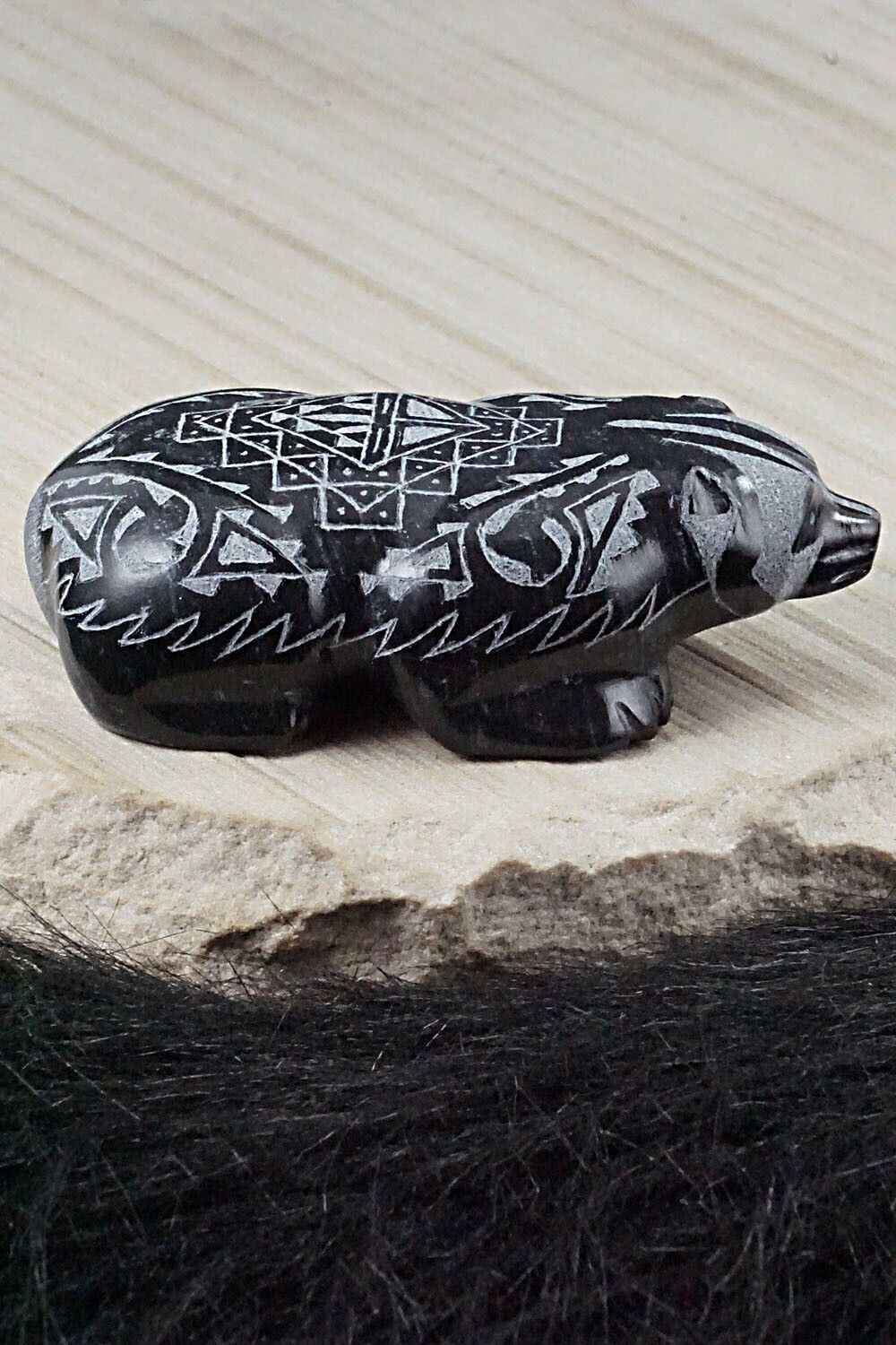 Badger Zuni Fetish Carving - Curtis Garcia