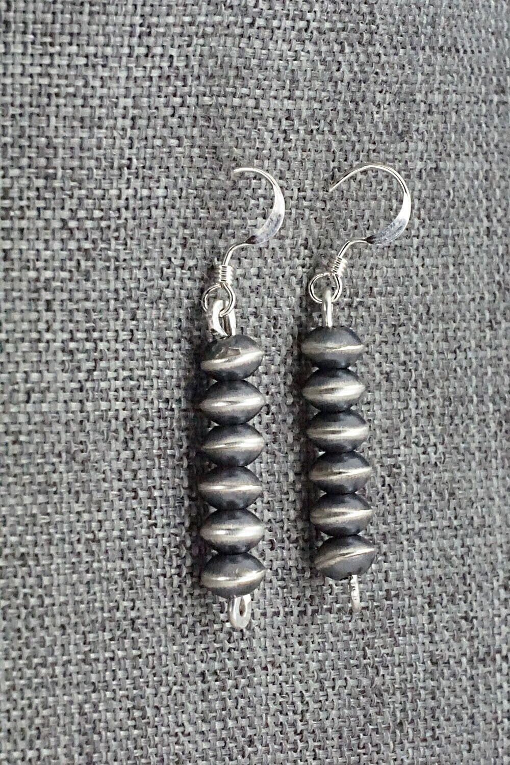 Sterling Silver Navajo Pearl Earrings - Preston Haley