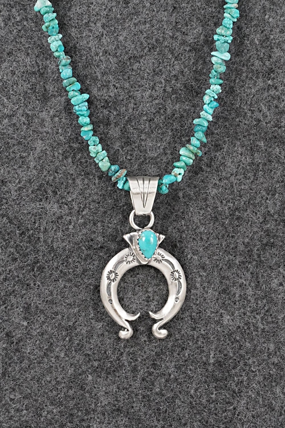 Turquoise & Sterling Silver Necklace - Sharon McCarthy