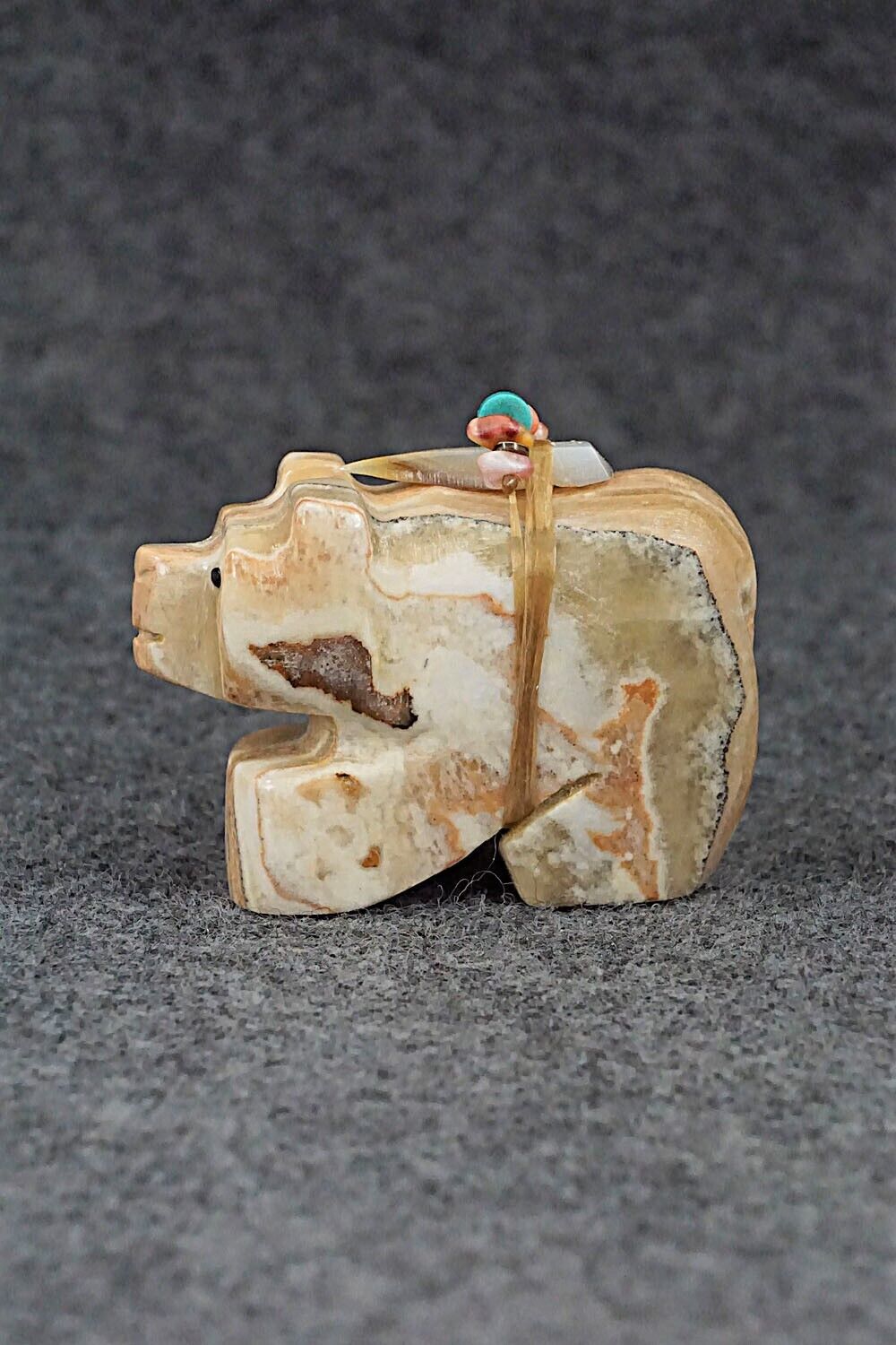 Bear Zuni Fetish Carving - Danny Lonjose
