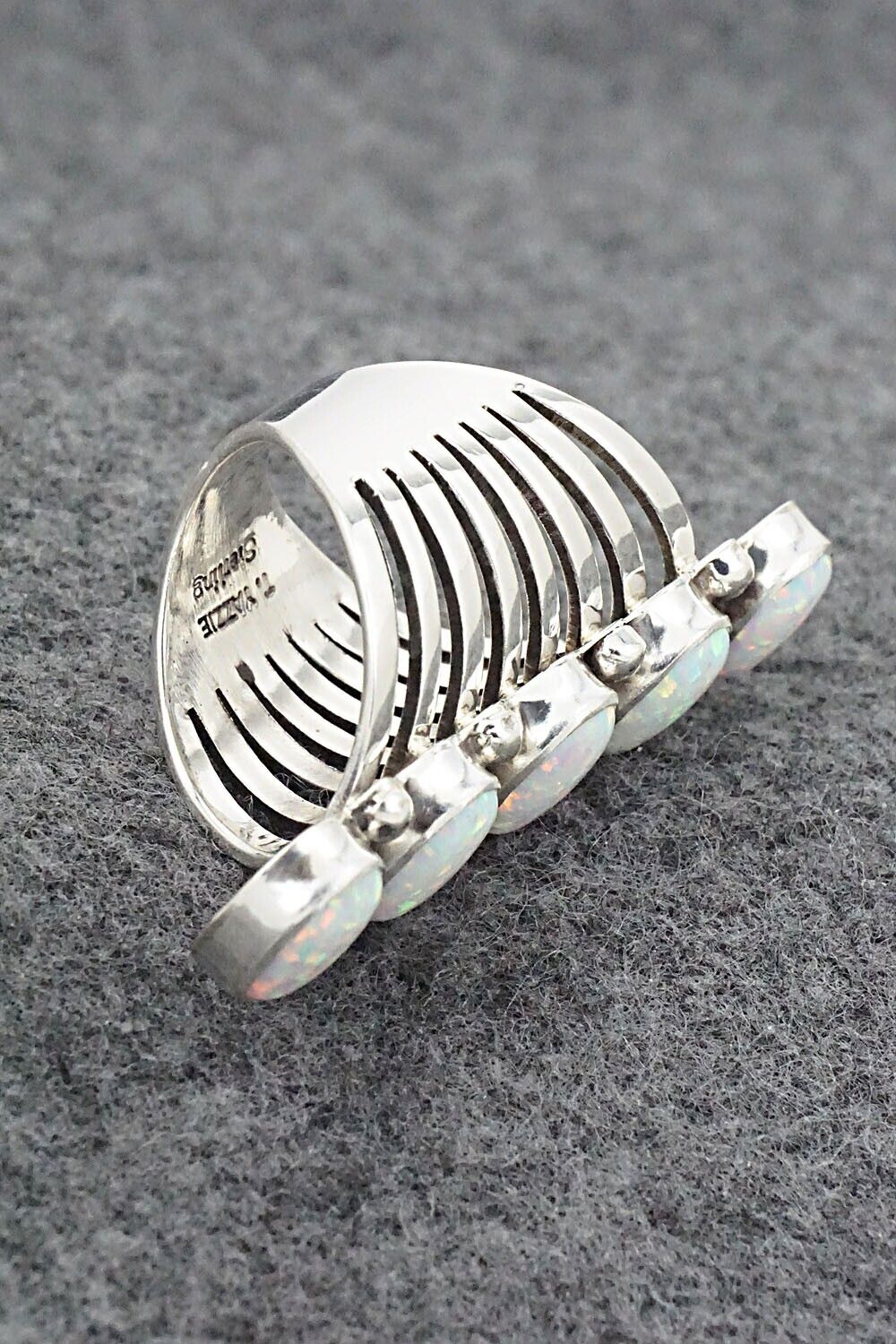 Opalite & Sterling Silver Ring - Thomas Yazzie - Size 7
