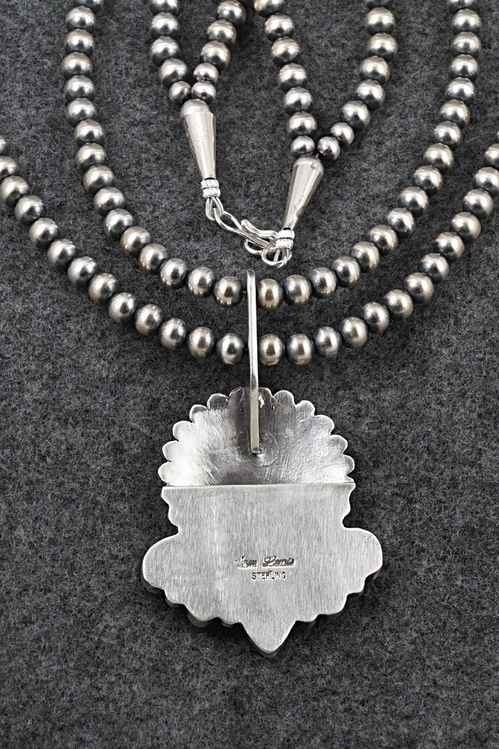 Turquoise & Sterling Silver Necklace - Tom Lewis