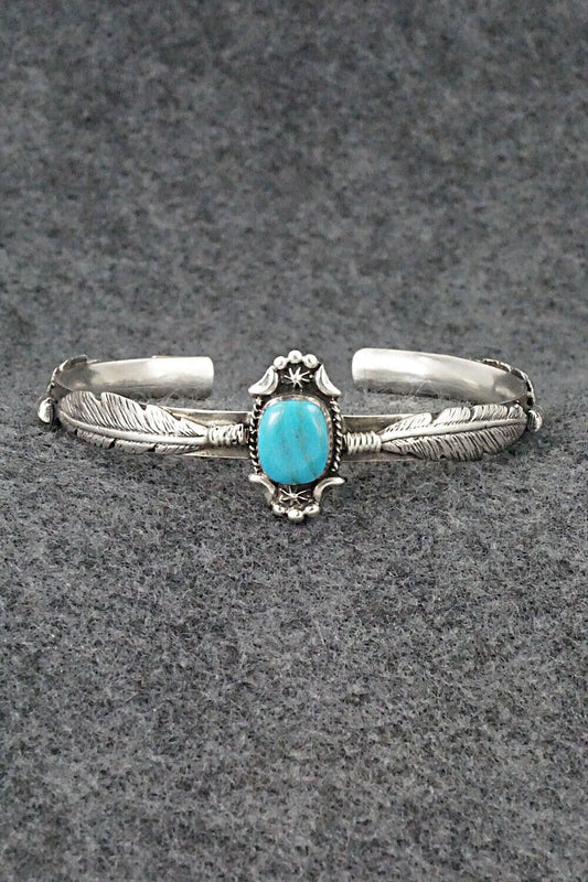 Turquoise & Sterling Silver Bracelet - Bobby Platero