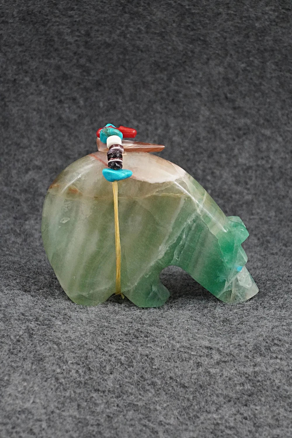 Bear Zuni Fetish Carving - Rodney Laiwakete