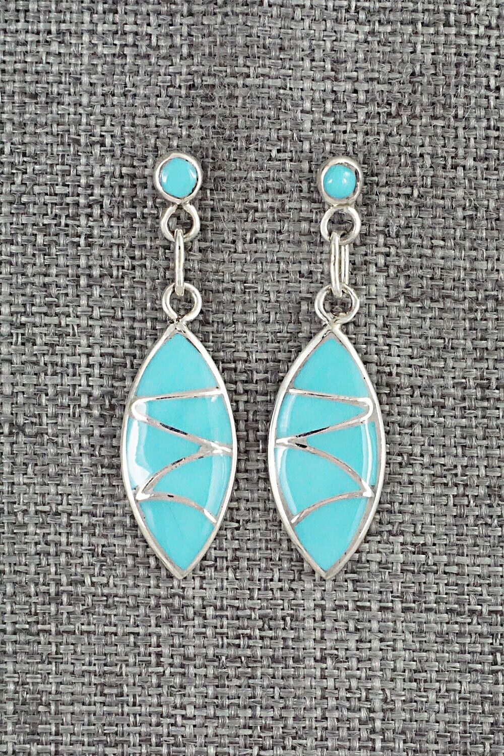 Turquoise & Sterling Silver Earrings - Orena Leekya