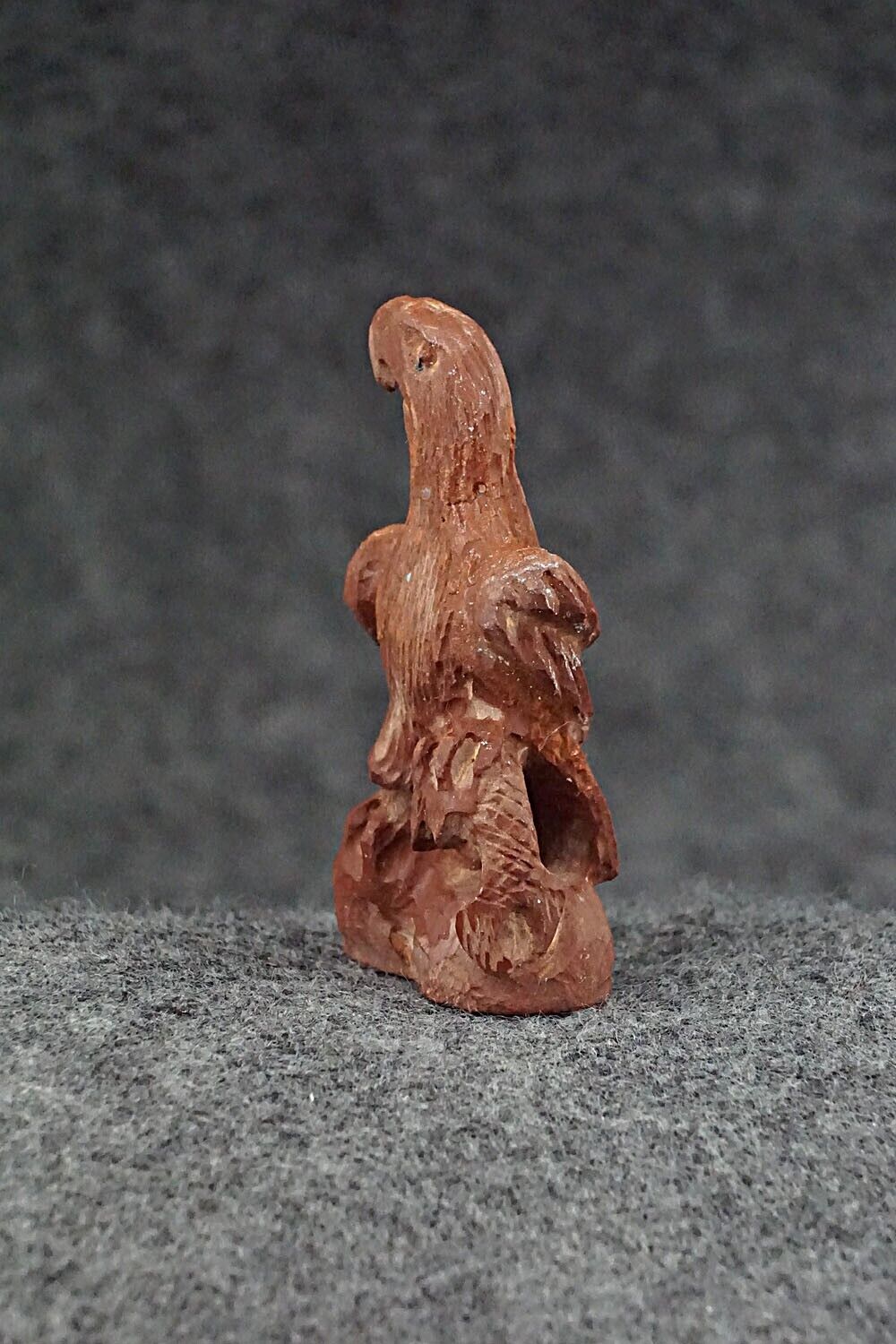 Eagle with Fish Zuni Fetish Carving - Lewis Malie