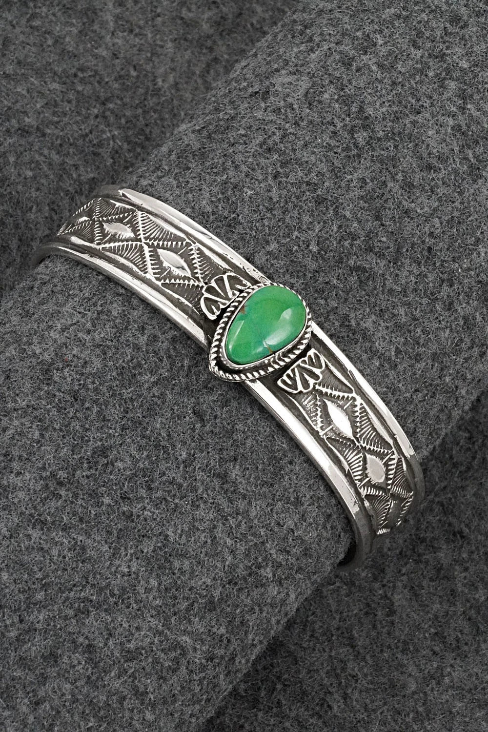 Turquoise & Sterling Silver Bracelet - Leonard Maloney