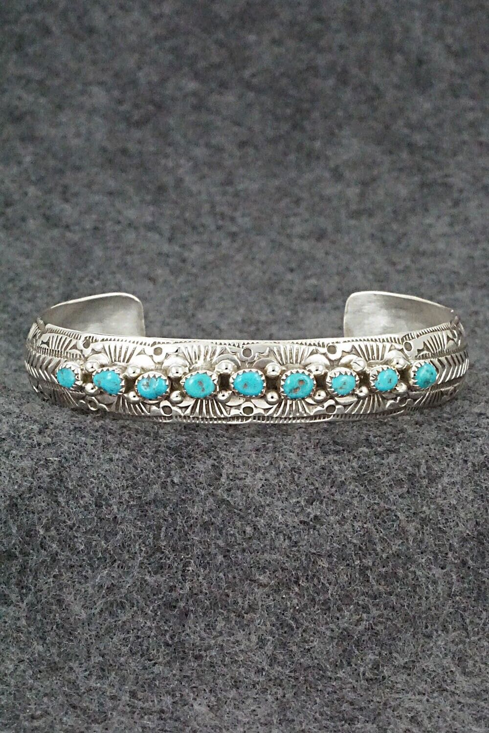 Turquoise & Sterling Silver Bracelet - Grace Silver