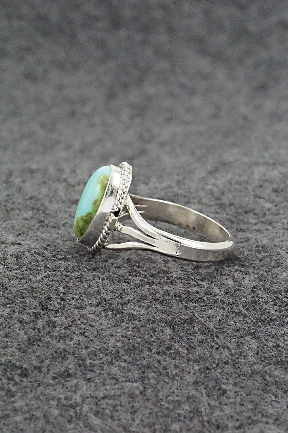 Turquoise & Sterling Silver Ring - Alice Rose Saunders - Size 8.5