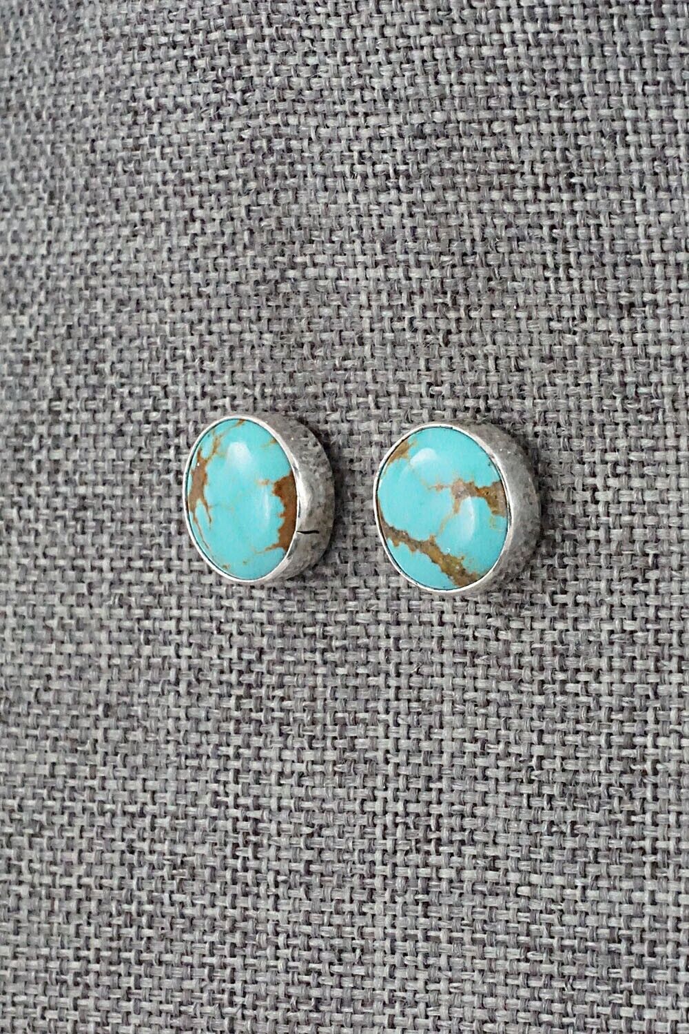 Turquoise & Sterling Silver Earrings - Marco Begaye