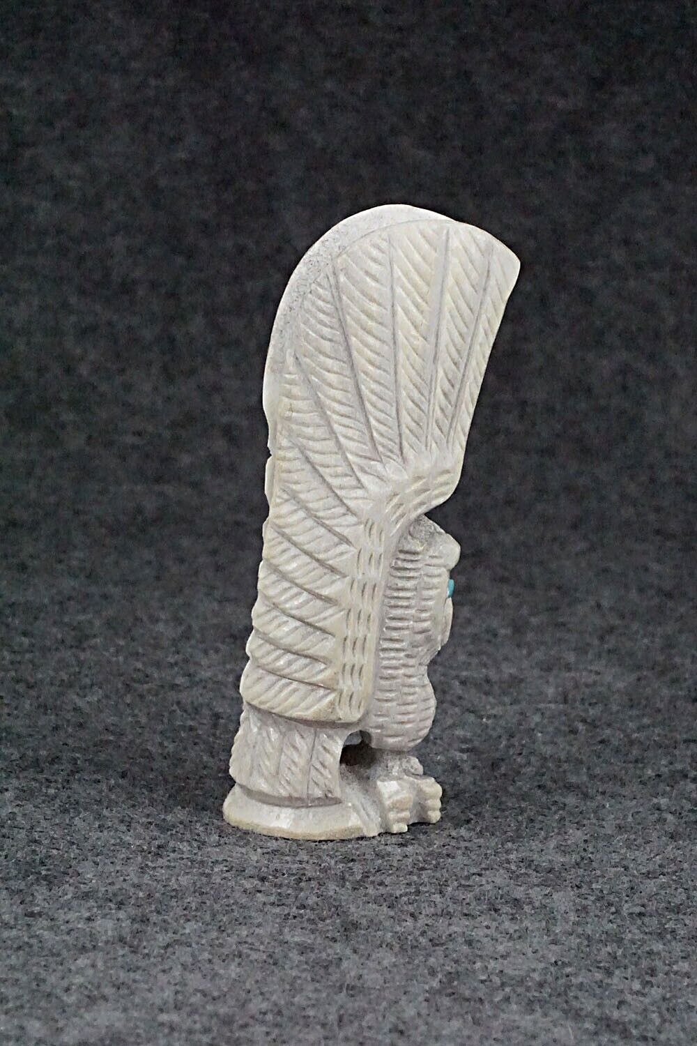 Owl Zuni Fetish Carving - Garrick Weeka