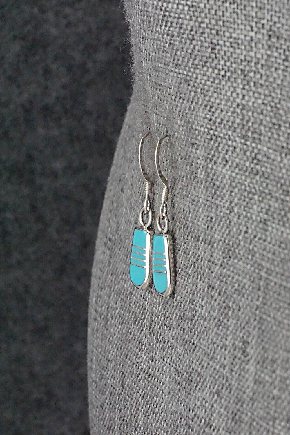 Turquoise & Sterling Silver Earrings - Valintino Laate