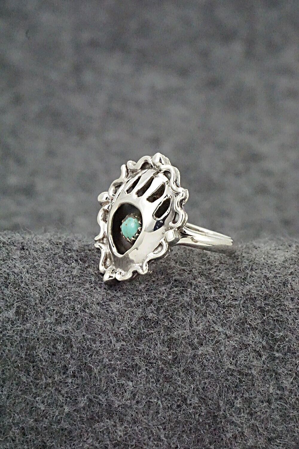 Turquoise & Sterling Silver Ring - Betty Hawthorne - Size 6