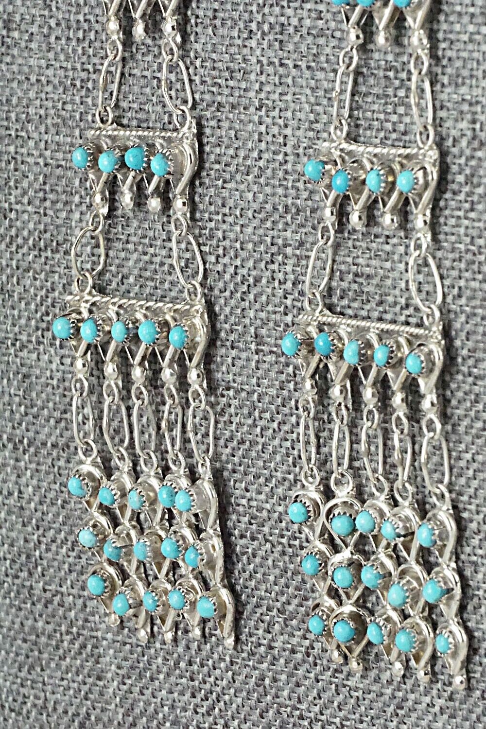 Turquoise & Sterling Silver Earrings - Waylon Johnson