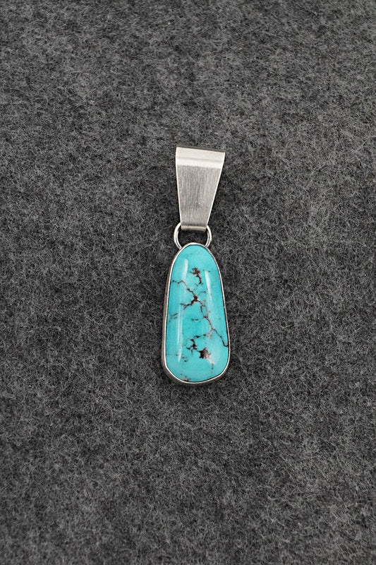 Turquoise & Sterling Silver Pendant - Rena Begay