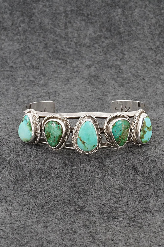 Turquoise & Sterling Silver Bracelet - Melvin Jones