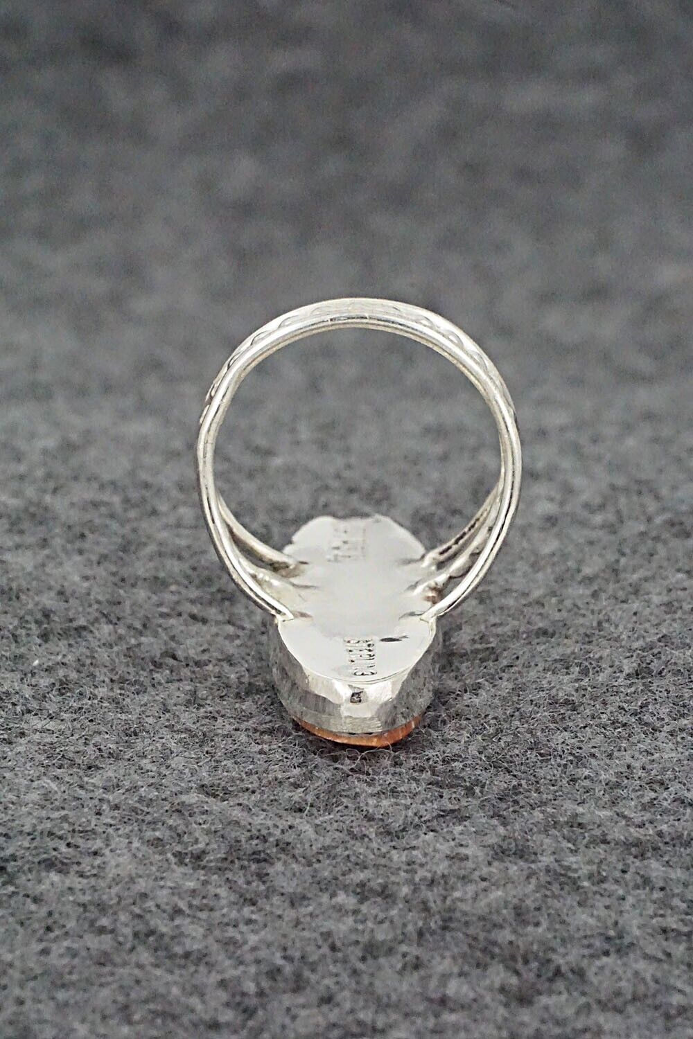 Spiny Oyster, Opalite & Sterling Silver Ring - Harold Smith - Size 7