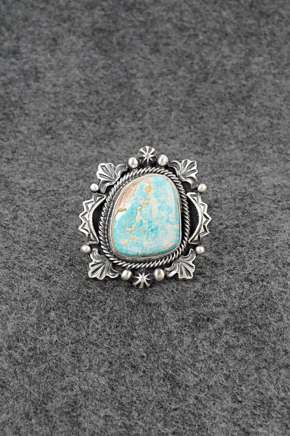 Turquoise & Sterling Silver Ring - Randy Boyd - Size 6.5