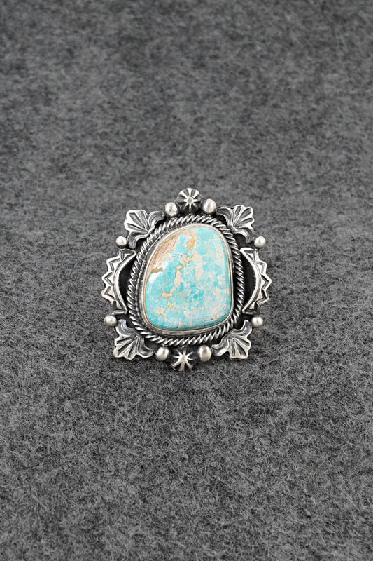 Turquoise & Sterling Silver Ring - Randy Boyd - Size 6.5